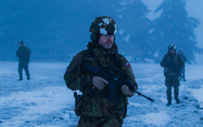 Výcvik strakonických vojáků v aktivní záloze doprovázelo mrazivé počasí.