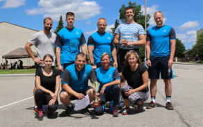 Sportovní hry vyhrálo družstvo z baterie velení a řízení.