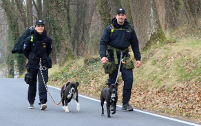 Pochodu se zúčastnili i příslušníci Policie ČR.