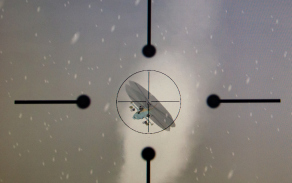 Cíl zaměřen. Takto vidí operátor RBS-70 zaměřený cíl.