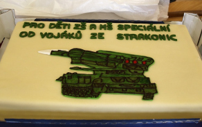 Překvapením byl speciálně vyrobený dort.