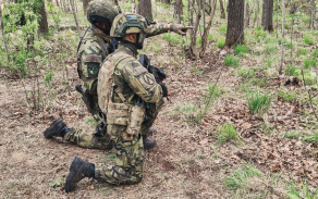 Strakoničtí vojáci cvičili v Lotyšsku společně s výsadkáři.
