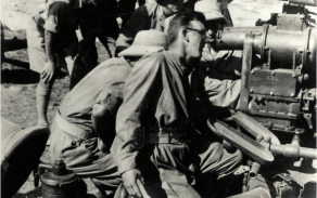 Protiletadlový výcvik s dělem Bofors v Haifě