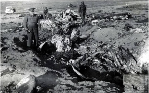 Trosky sestřeleného Junkersu Ju-88